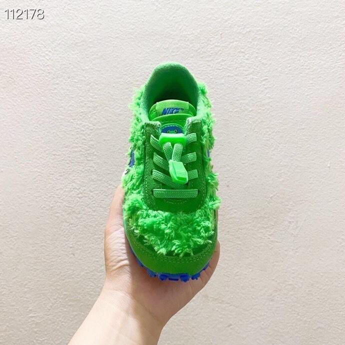 Nike Waffle Casual Jogging Shoes Deconstructed Double Hook" green"