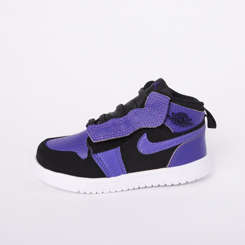 Jordan high top elastic band"  black, purple"