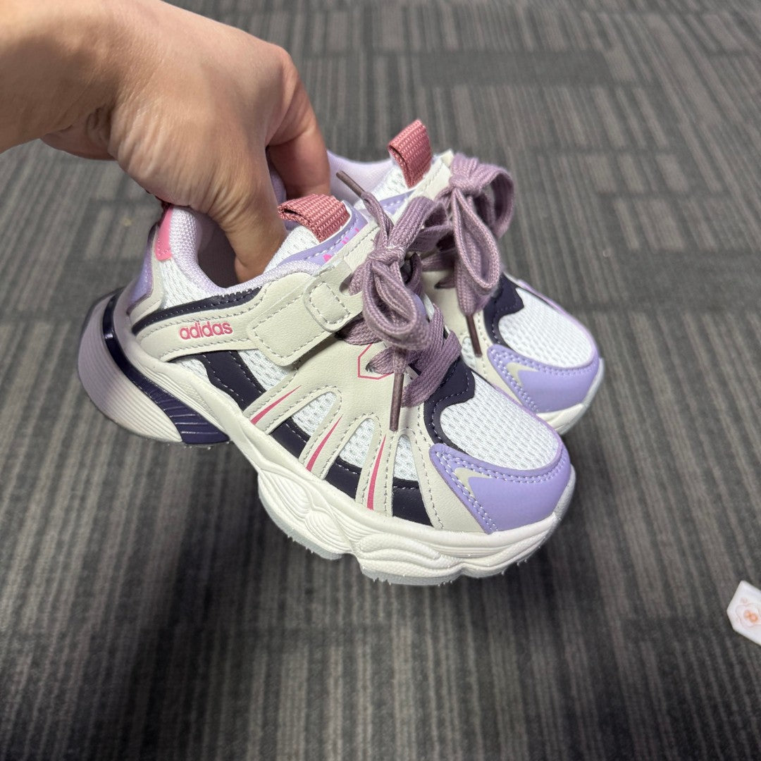 Adidas dad shoes" cream, purple"