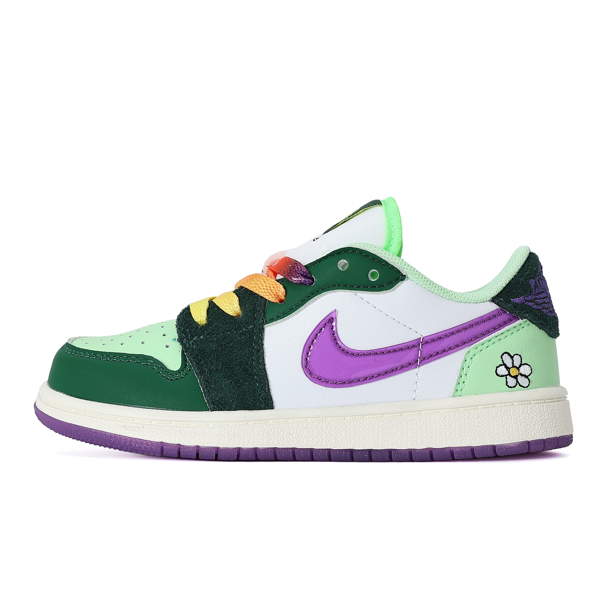 Joe 1 Low Top" white, green, purple"