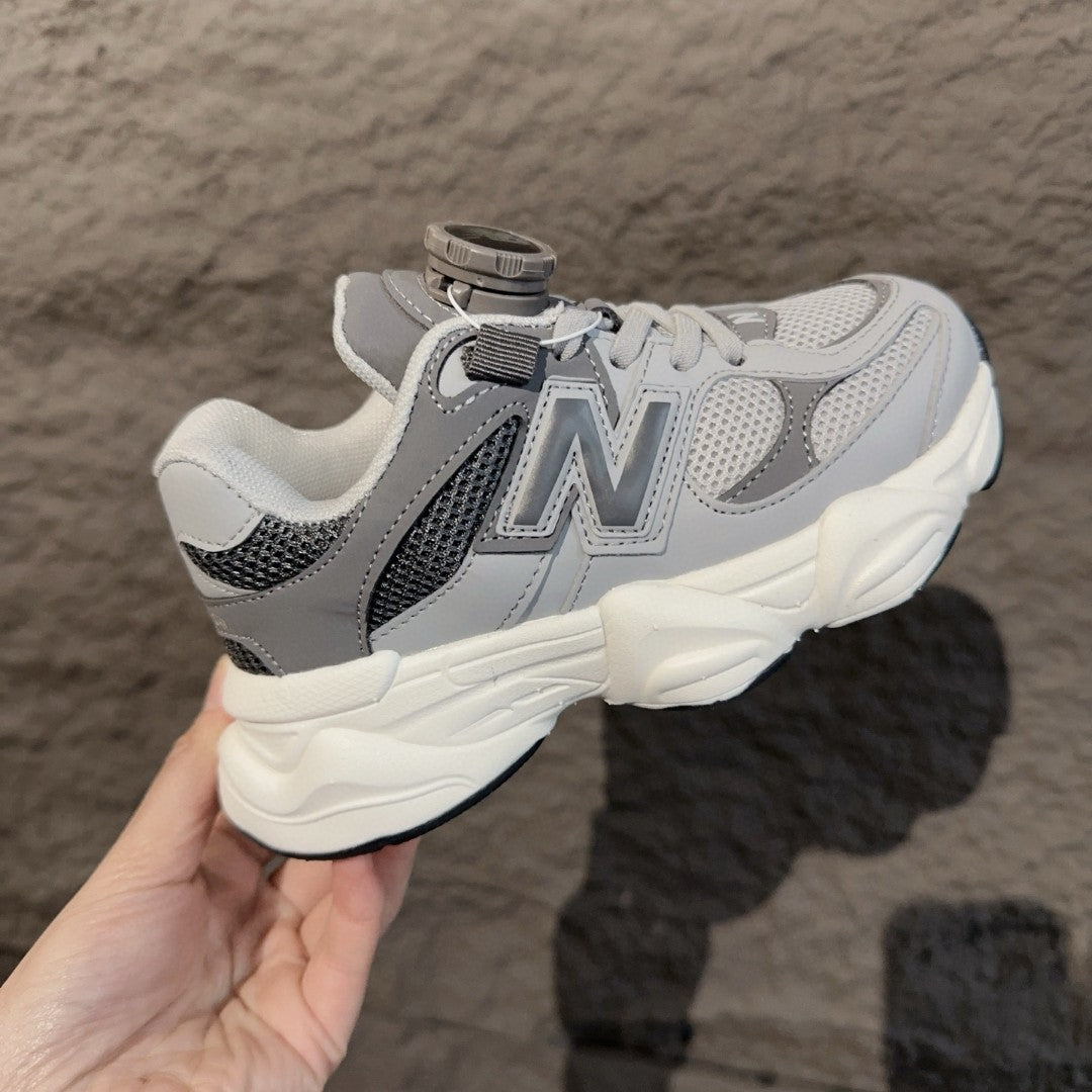 NB9060 rotating button children's shoes" gray"