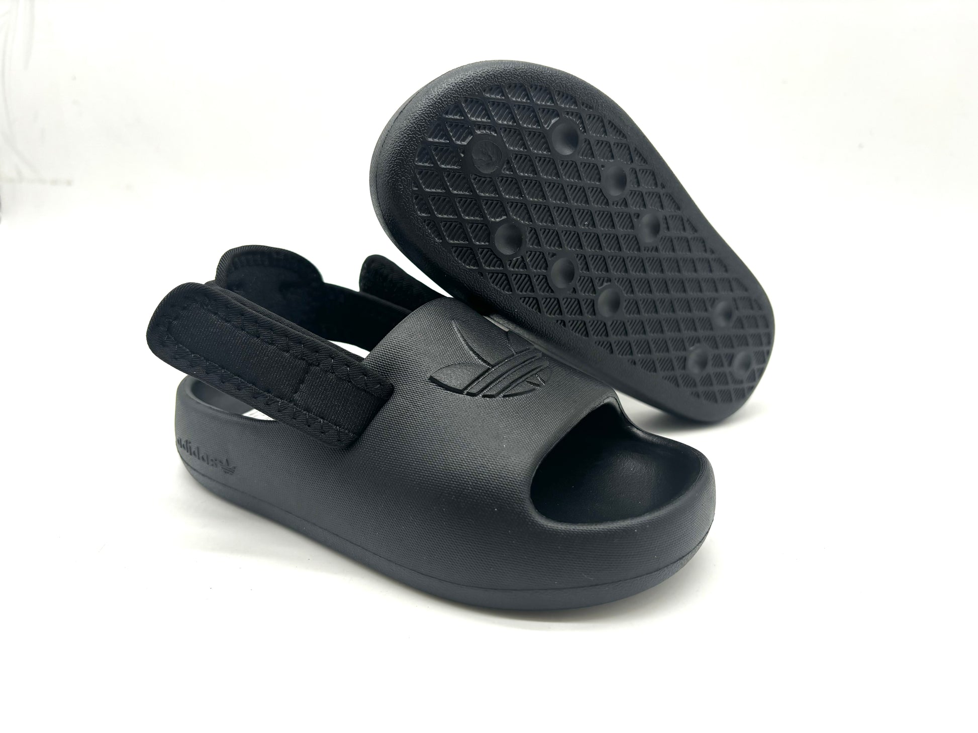 Adidas clover two-way open-toe outdoor " Black"