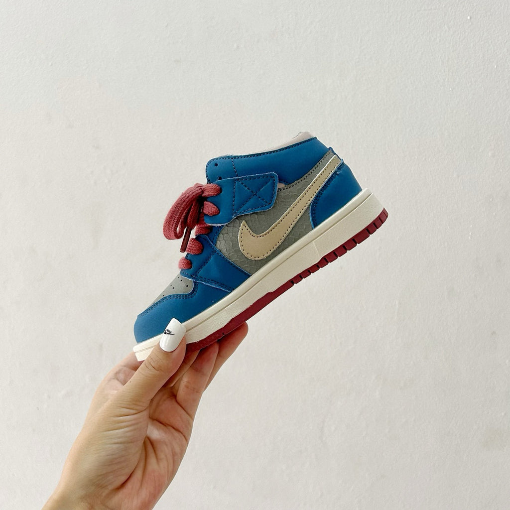 Joe 1 co-branded mid-cut children's shoes" blue"