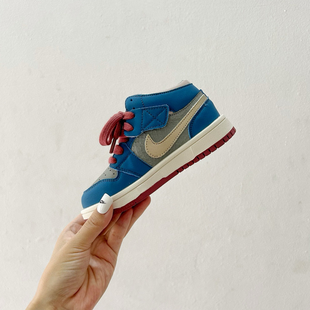 Joe 1 co-branded mid-cut children's shoes" blue"