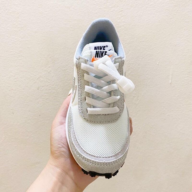 Nike Waffle Casual Jogging Shoes Deconstructed Double Hook" white"