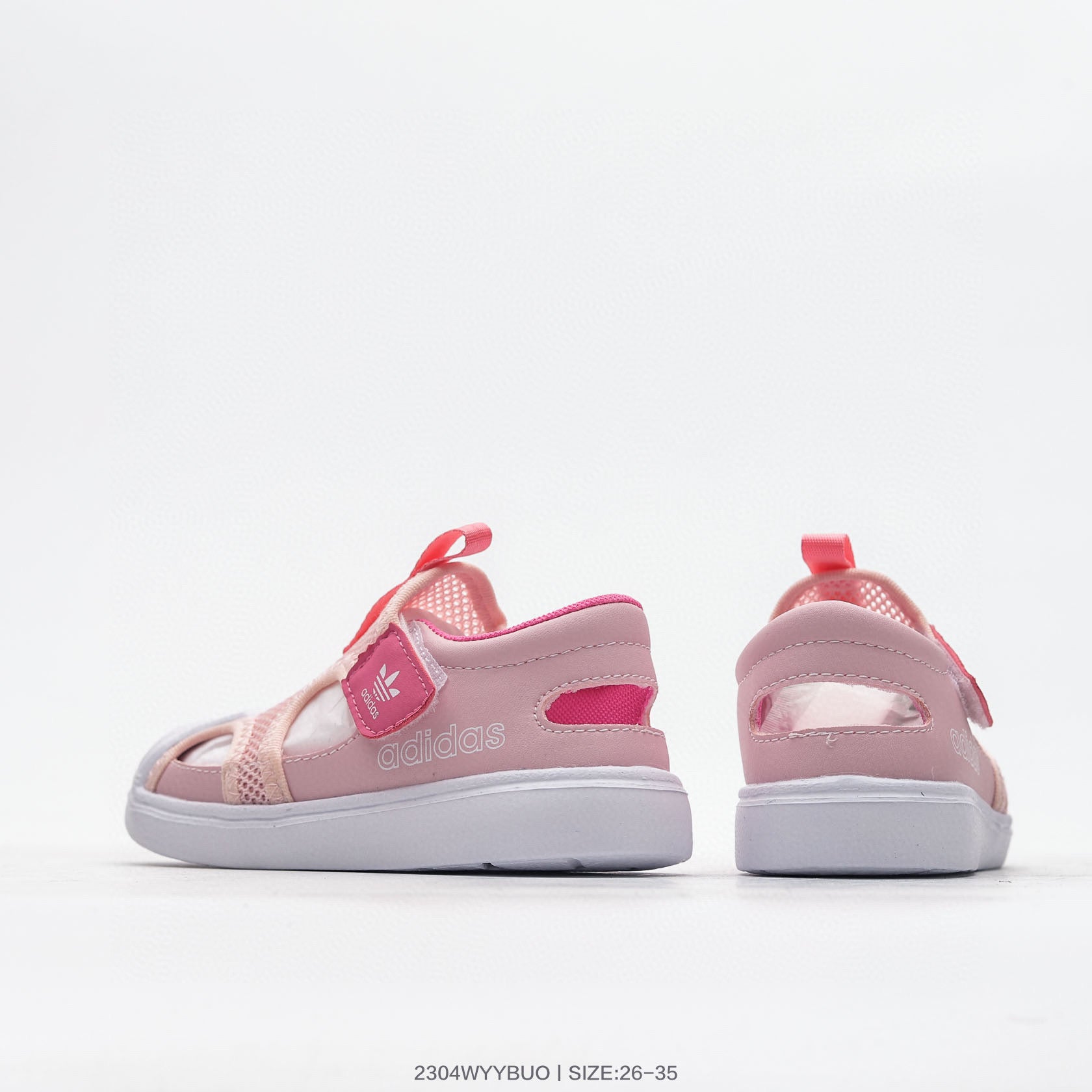 Adidas shell toe joint breathable mesh shoes" pink"