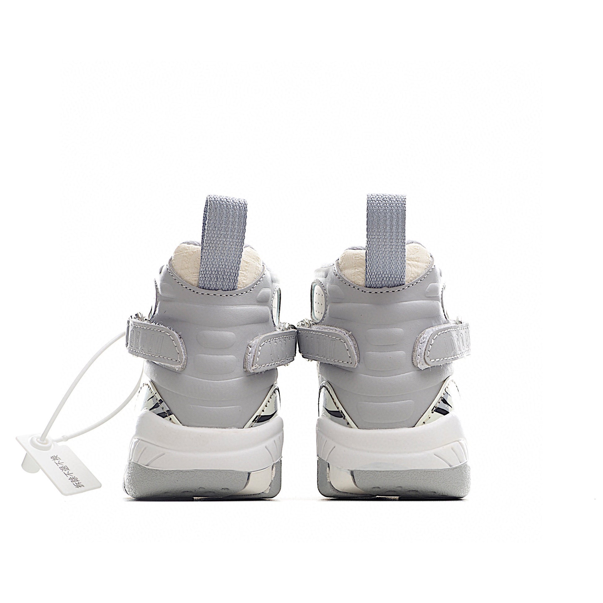 Joe 8 children's shoes sports shoes AJ-8 basketball shoes" cream, light gray"