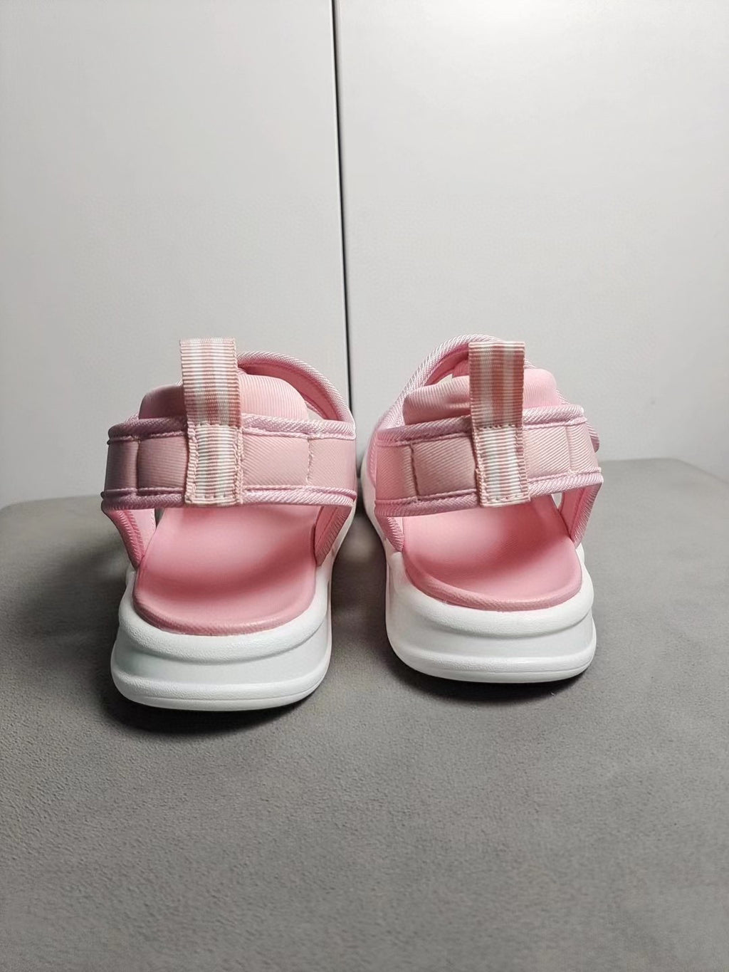 NB double velcro sandals" pink"