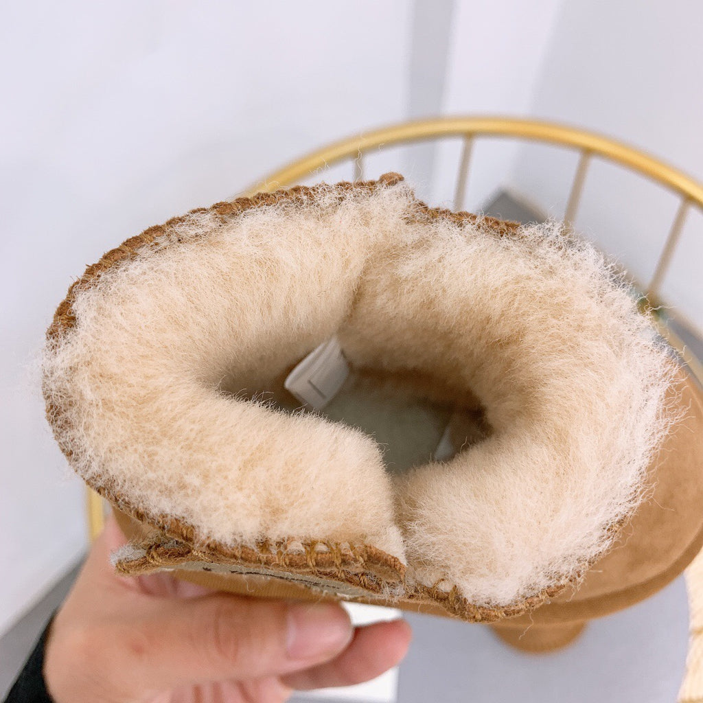 UGG Velcro Baby Shoes" Brown"