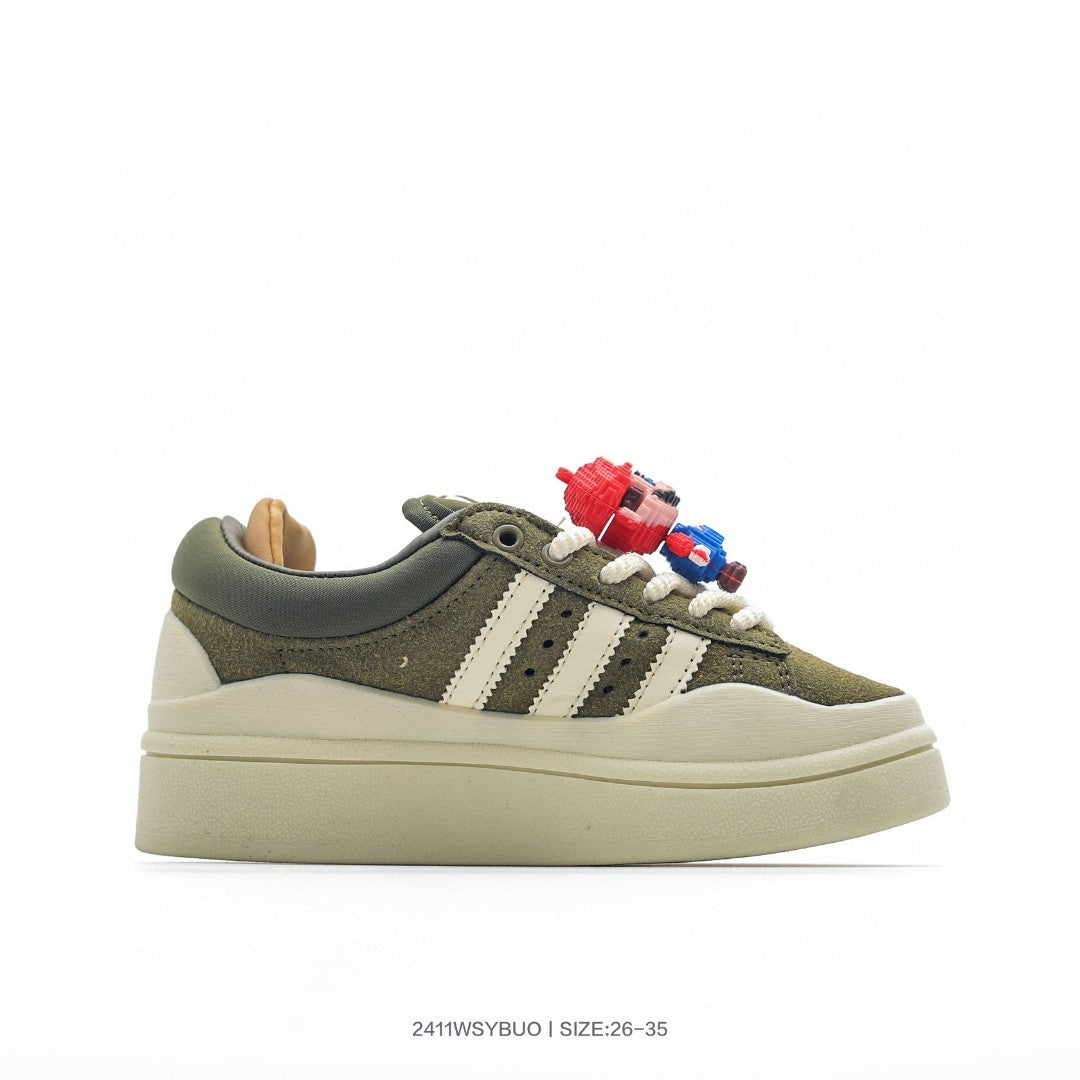 Bad Bunny x Adidas Originals Forum Low Bad Bunny" dark khaki"