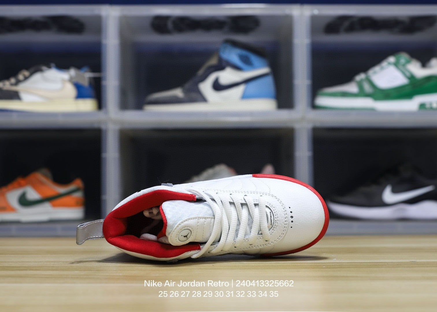 Jordan trendy children's shoes" white, red"