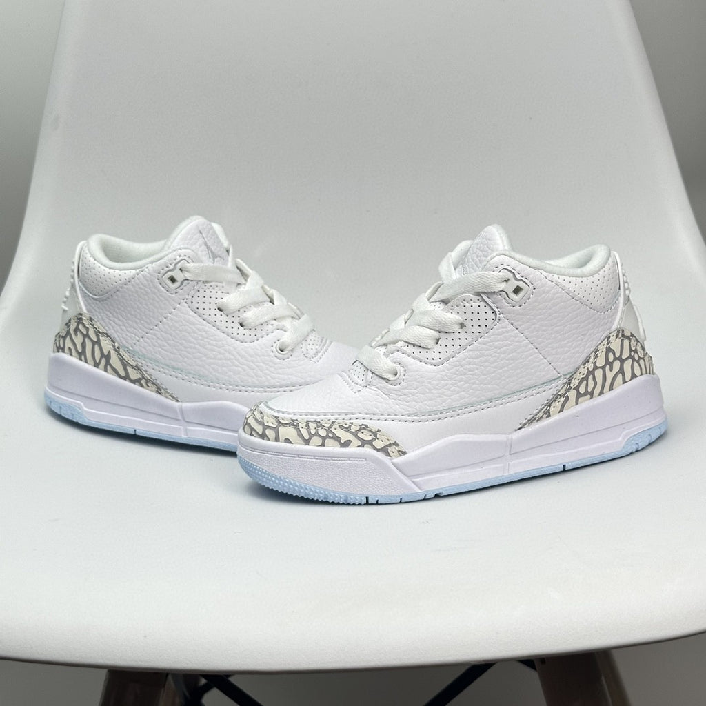 Jordan 3 children's shoes" white"