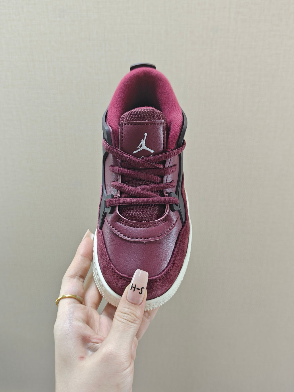 Jordan 4 Retro Sneakers " a deep burgundy"