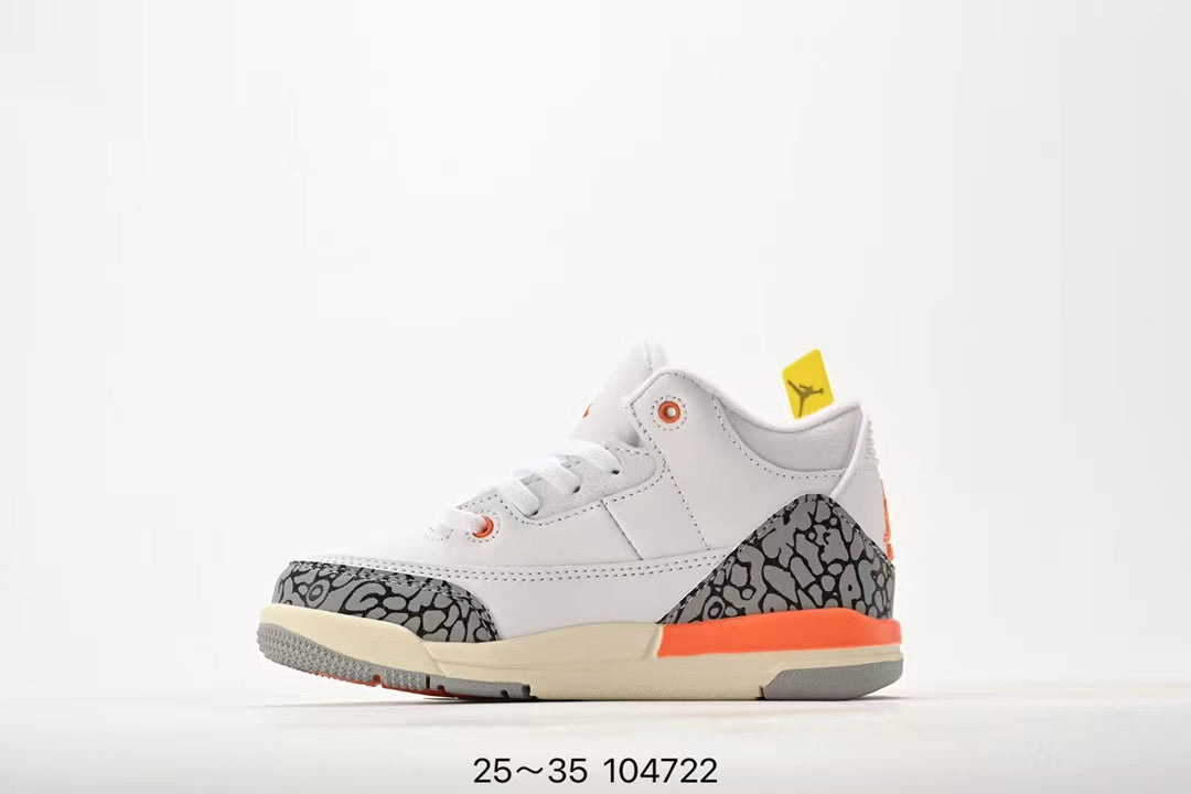 Joe 3" white, orange"