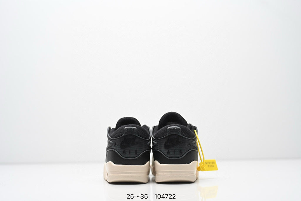Jordan 4 low-top air cushion basketball shoes" black, gray"
