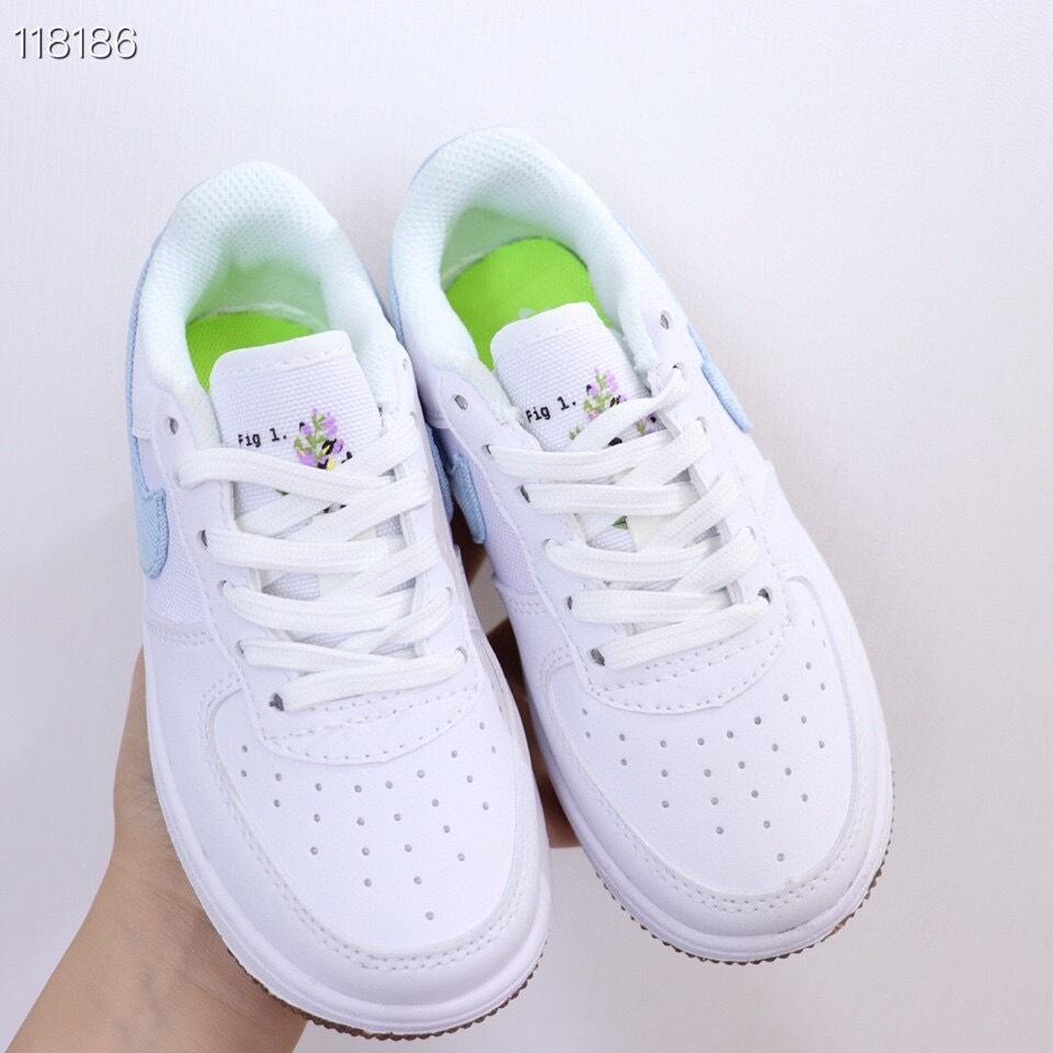 Air Force low-top lace-up sneakers" white"