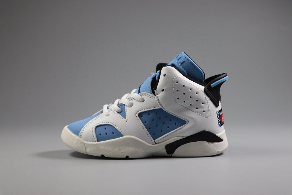 Joe 6 children's basketball shoes " white, & blue"