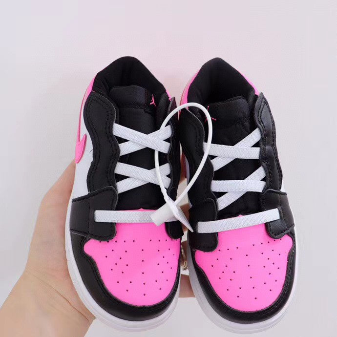 Jordan low top elastic band" white, black, pink"