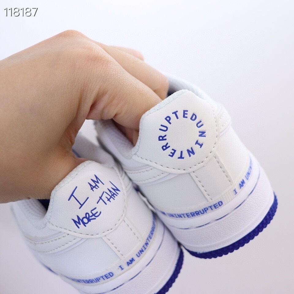 Air Force low-top lace-up sneakers" white"