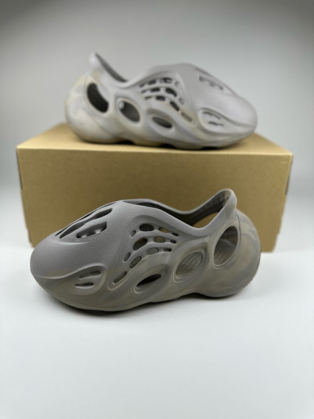 Coconut Crocs" dark gray"