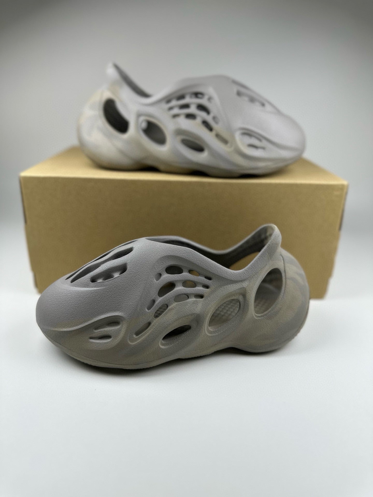 Coconut Crocs" dark gray"