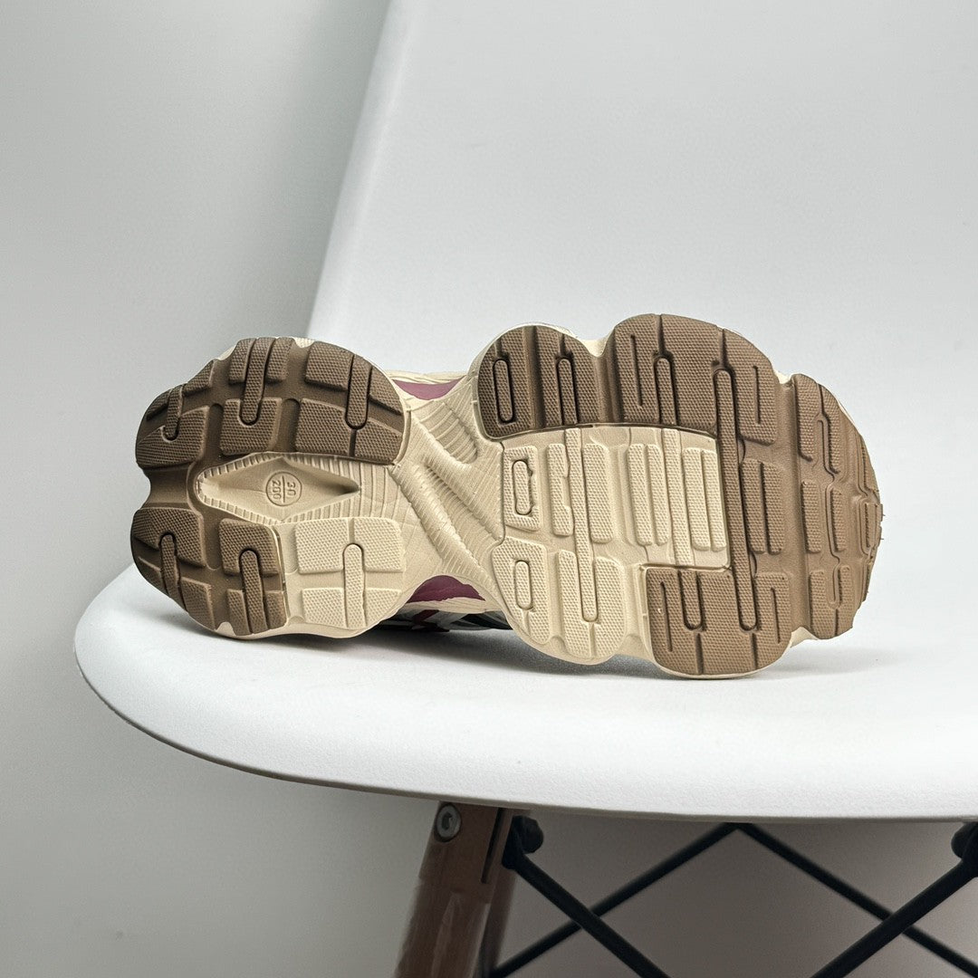 Adidas XLG Runner Deluxe runner dad shoes" cream, white, burgundy"