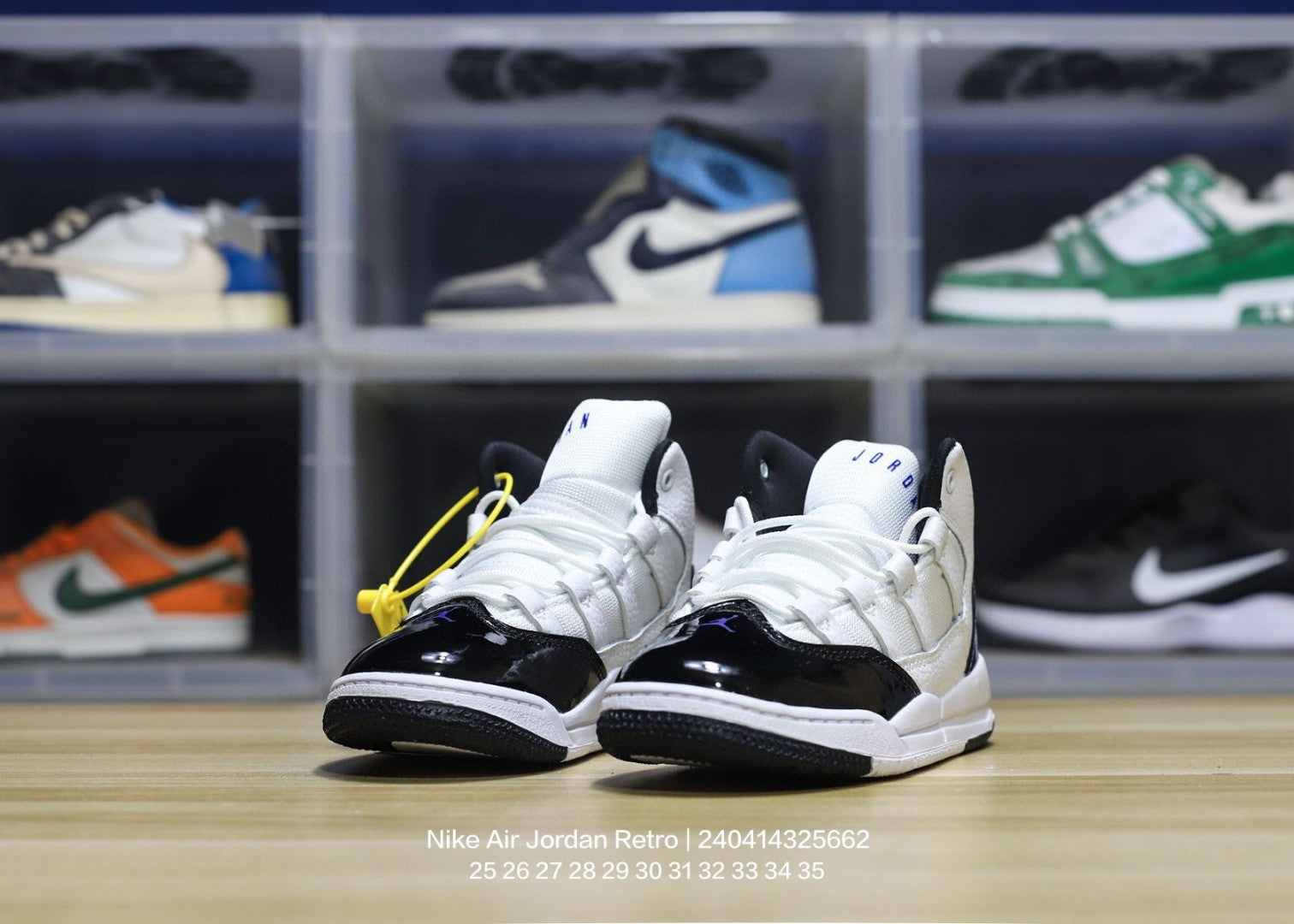 Jordan trendy children's shoes" black, white"