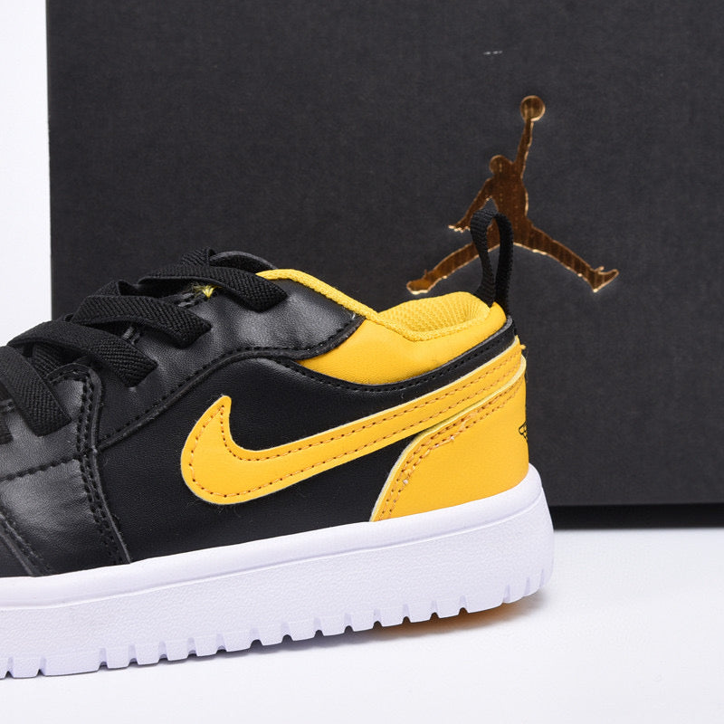 Joe 1 magic buckle children's shoes" black, yellow"