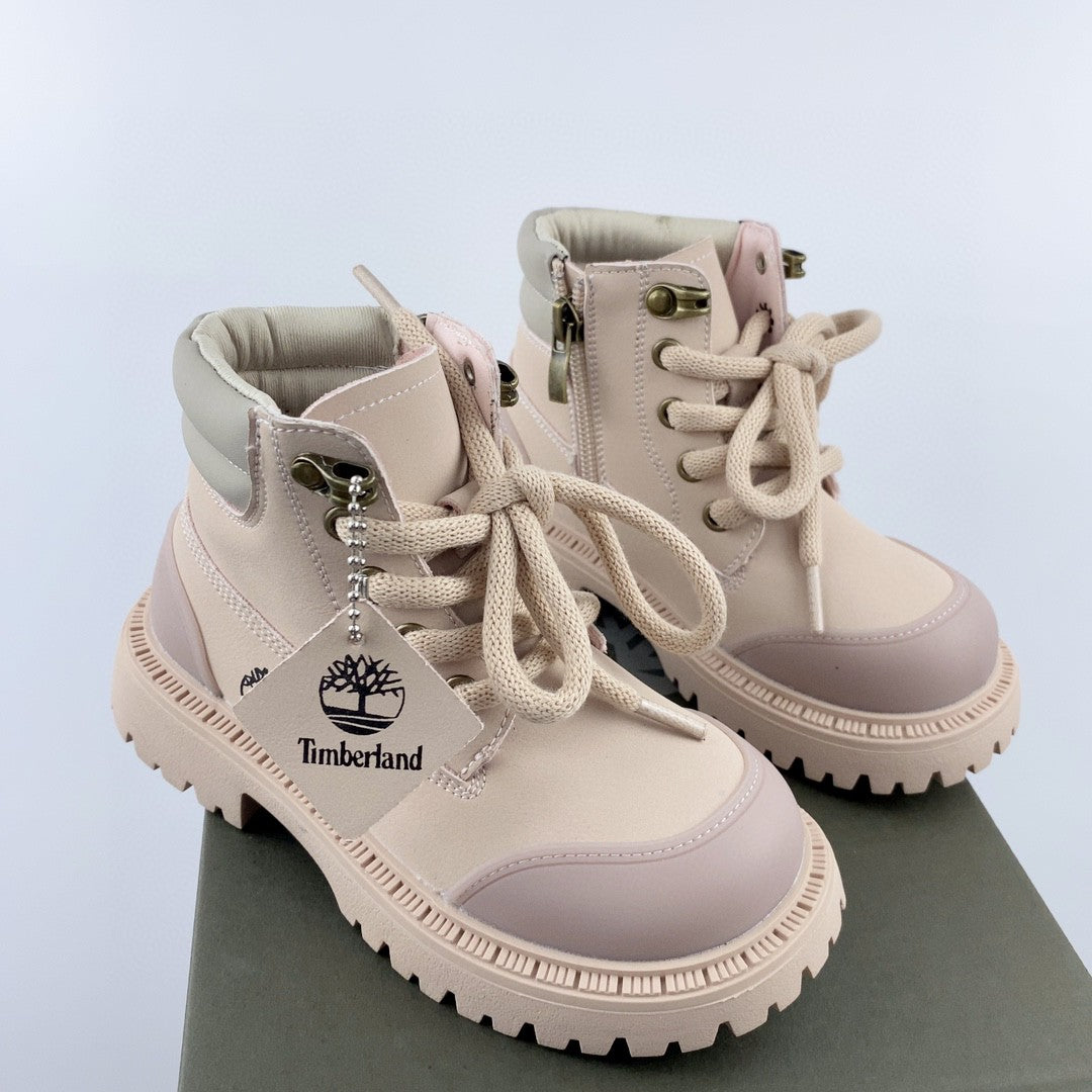 Timberland children's martin boots"light pink"