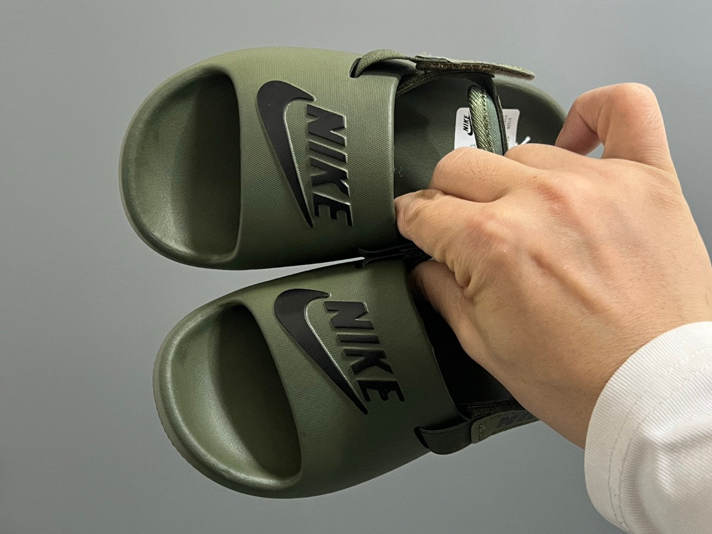 NK new two-way children's sandals" Olive"