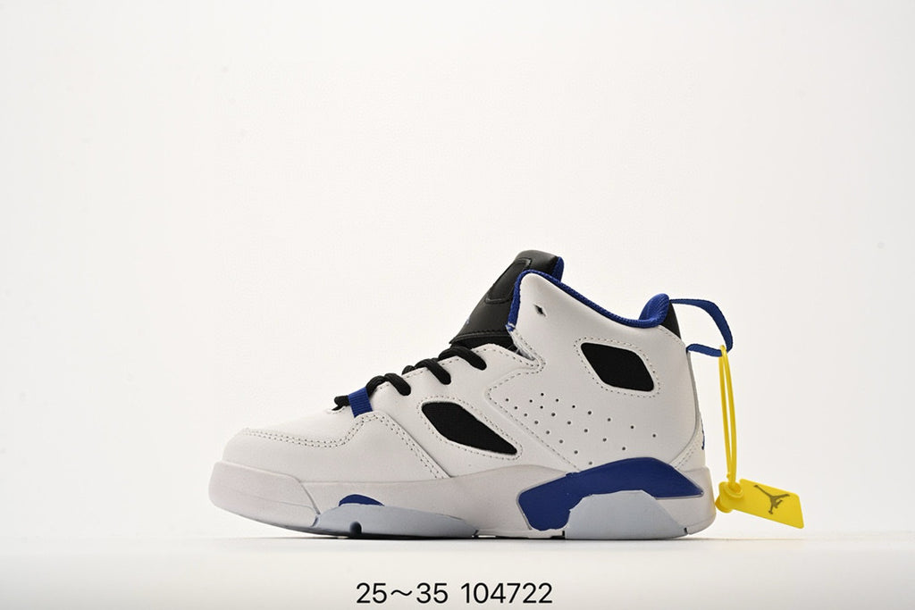 Jordan Fltclb91 series basketball shoes" white, black, blue"