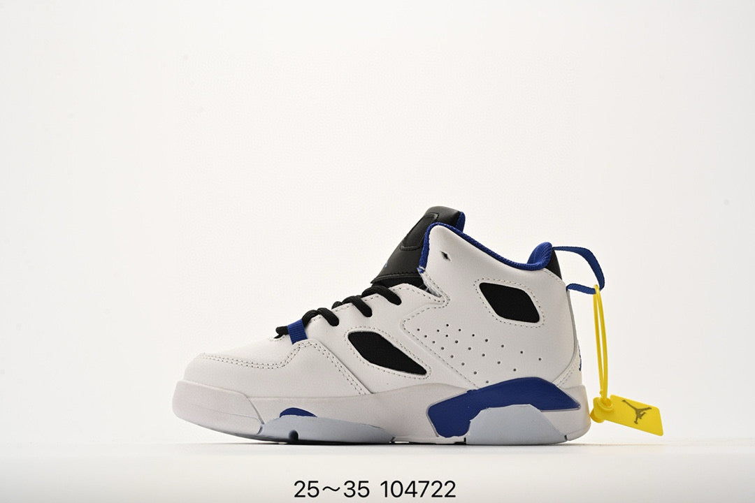 Jordan Fltclb91 series basketball shoes" white, black, blue"