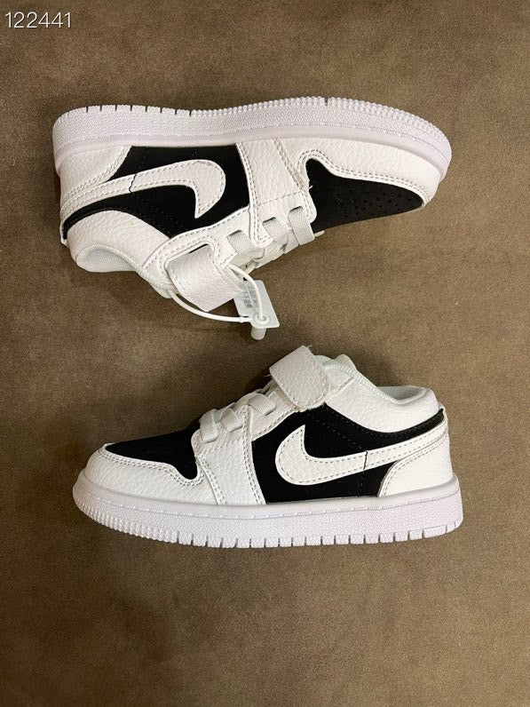 AIR JORDAN 1 low-top Velcro" white, black"