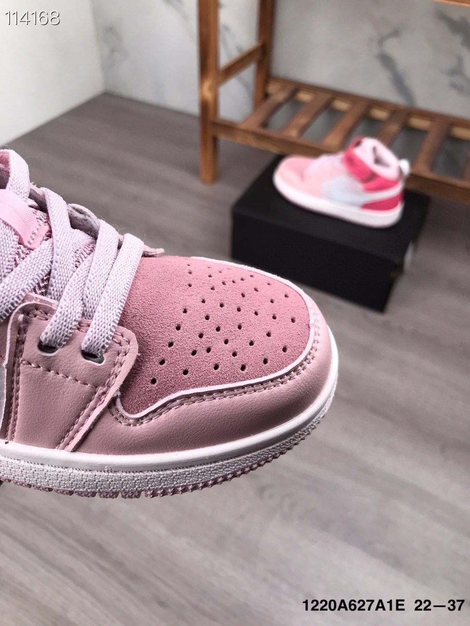Joe's high-top Velcro children's shoes" pink"