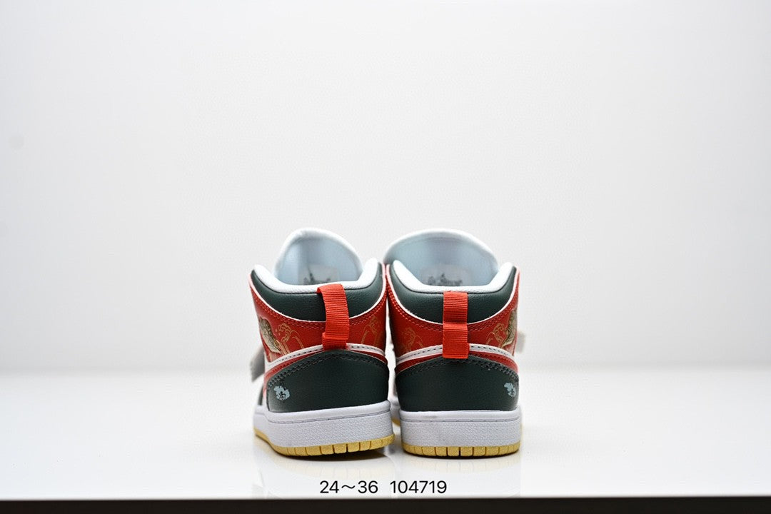 Air Jordan 1 Mid SE AJ1 Jordan mid-top basketball shoes " white, red"