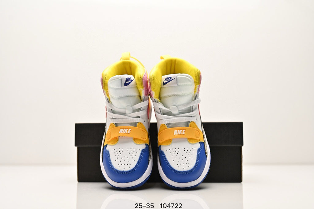 Jordan 312 children's shoes" White with Blue, & Pink"