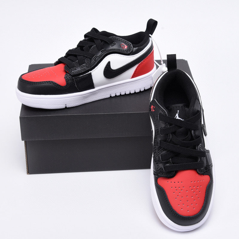 Joe 1 magic buckle children's shoes" white, black, red"