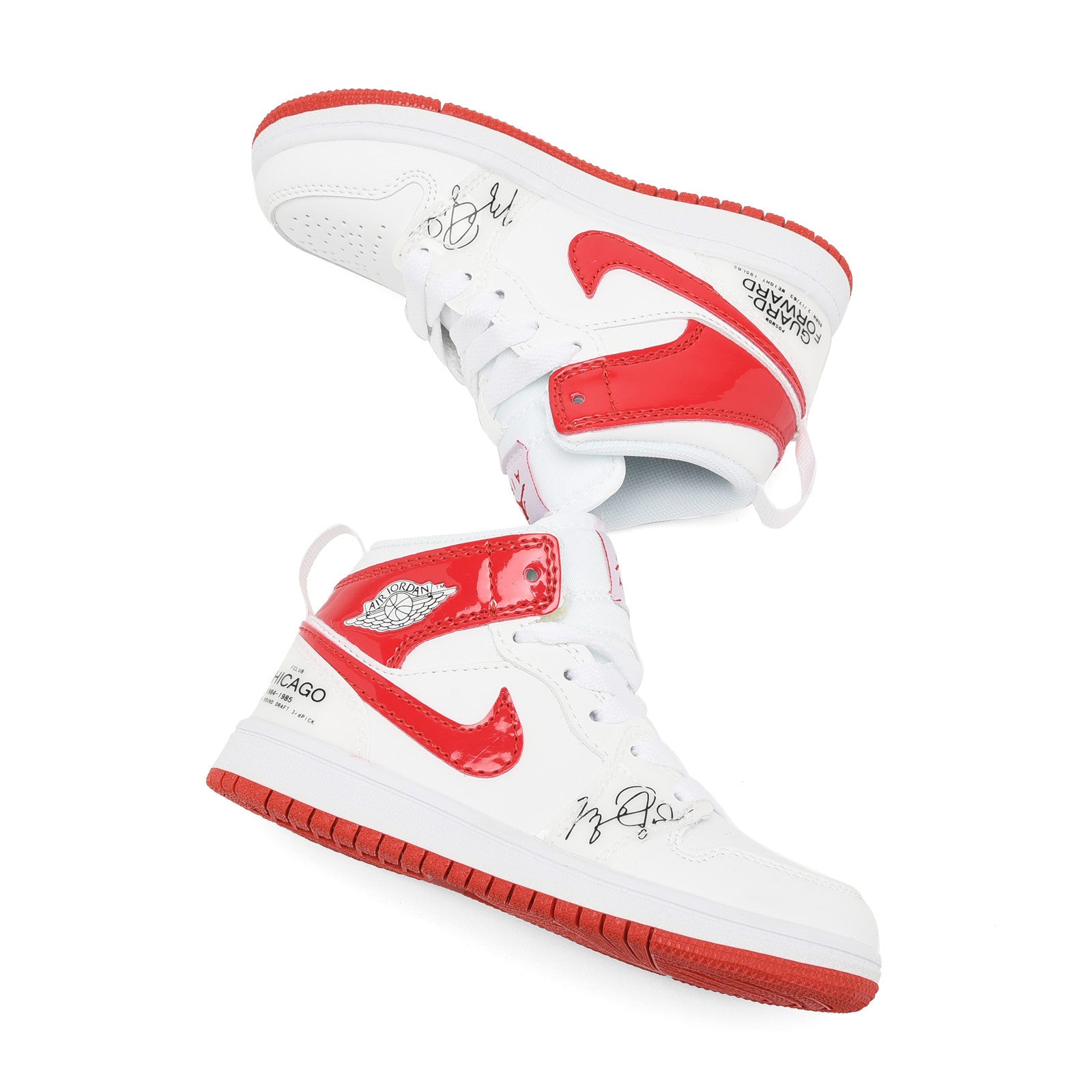 AJ-127" white, red"