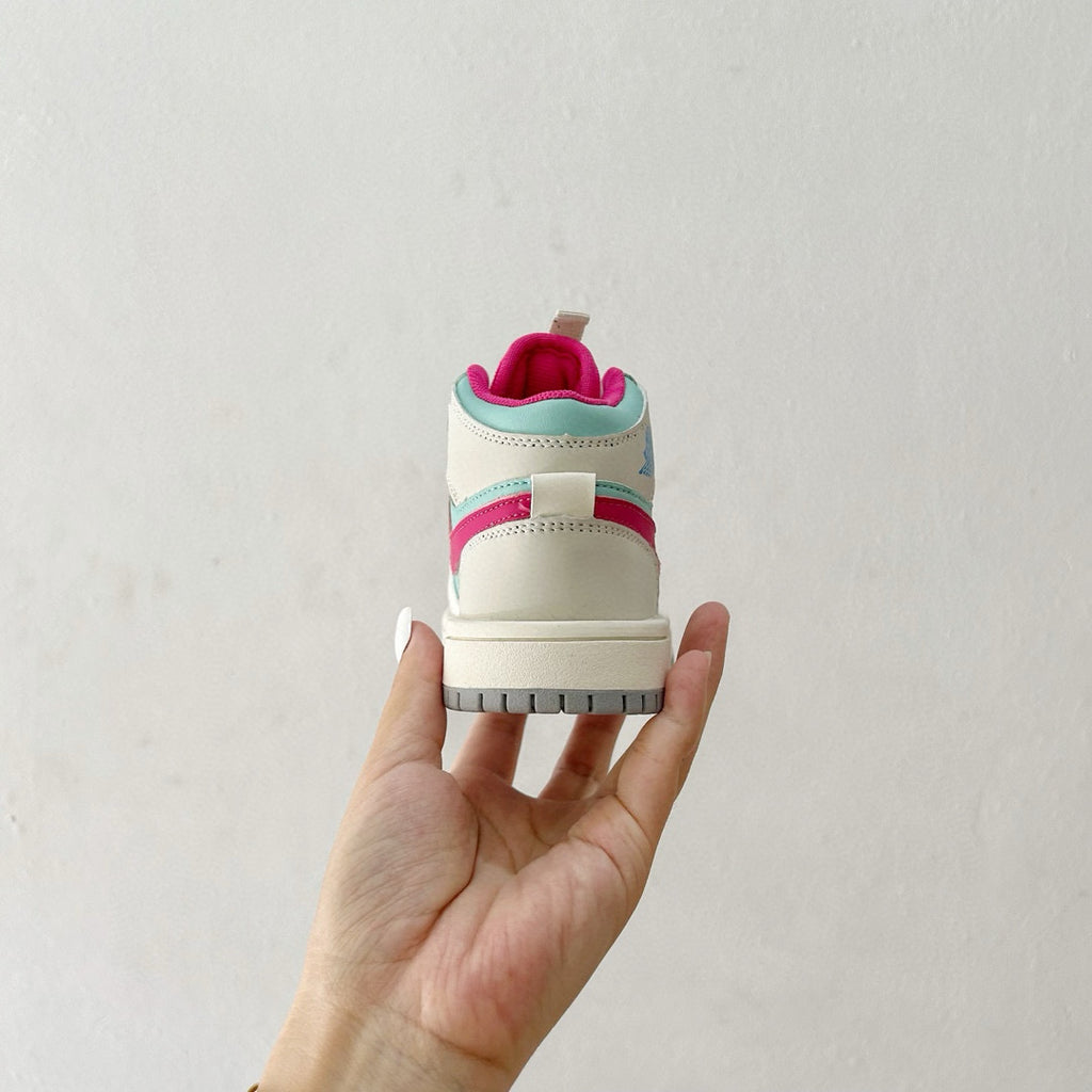 Joe 1 co-branded mid-cut children's " white, several color"