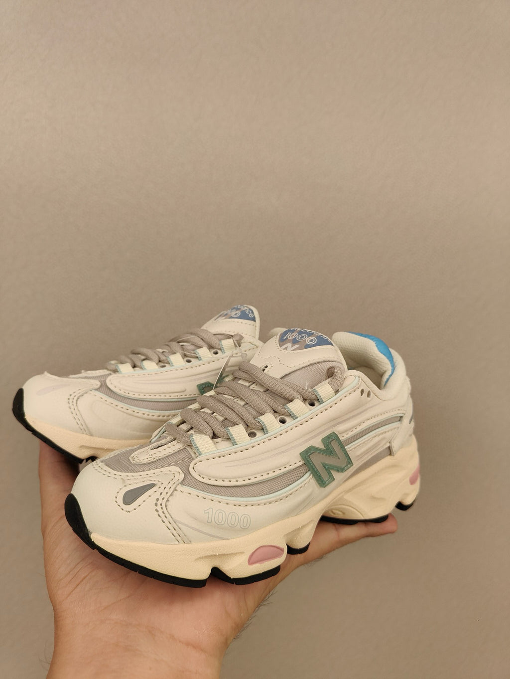 NB1000 lace-up children's shoes" white"