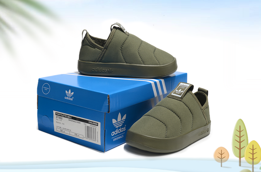 Adidas 360C velvet children's shoes " olive green"