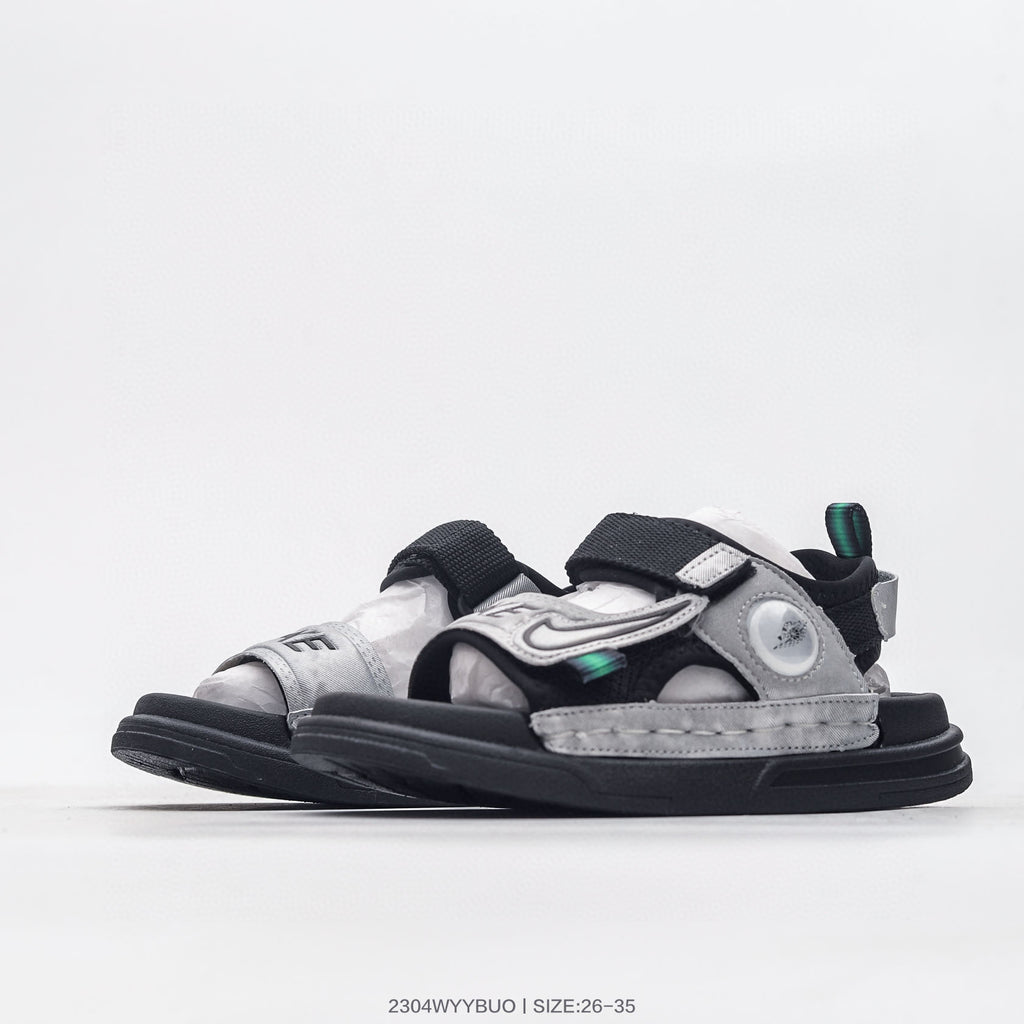 Nike co-branded Jordan children's shoes" black, gray"