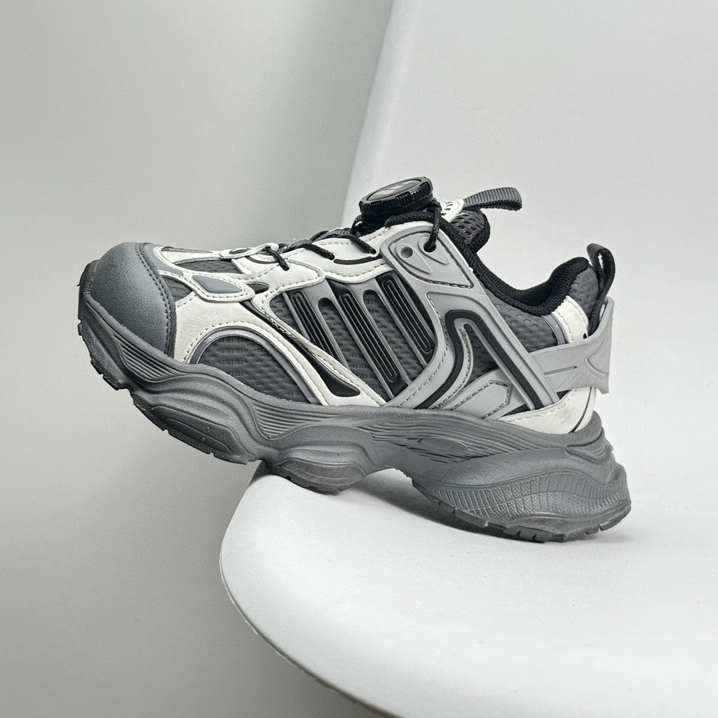 Adidas XLG Runner Deluxe runner dad shoes" silver"
