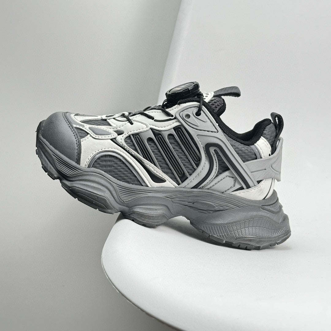 Adidas XLG Runner Deluxe runner dad shoes" silver"