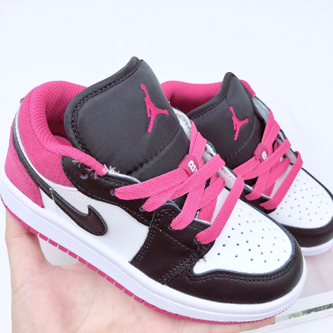 Joe 1 low-top elastic buckle parent-child shoe" pink"