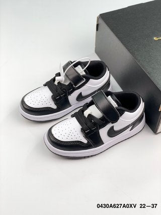 AIR JORDAN 1 low-top Velcro" white, black"