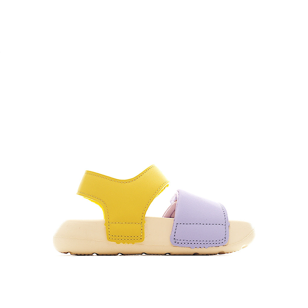 Velcro children's shoes" " yellow and light purple"