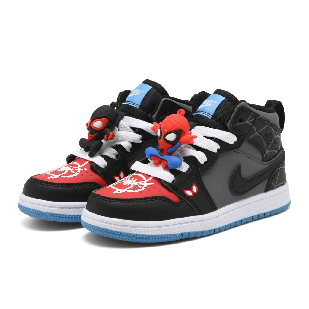 ordan/Jordan children's shoes Spider-Man cartoon doll" black, gray, red"