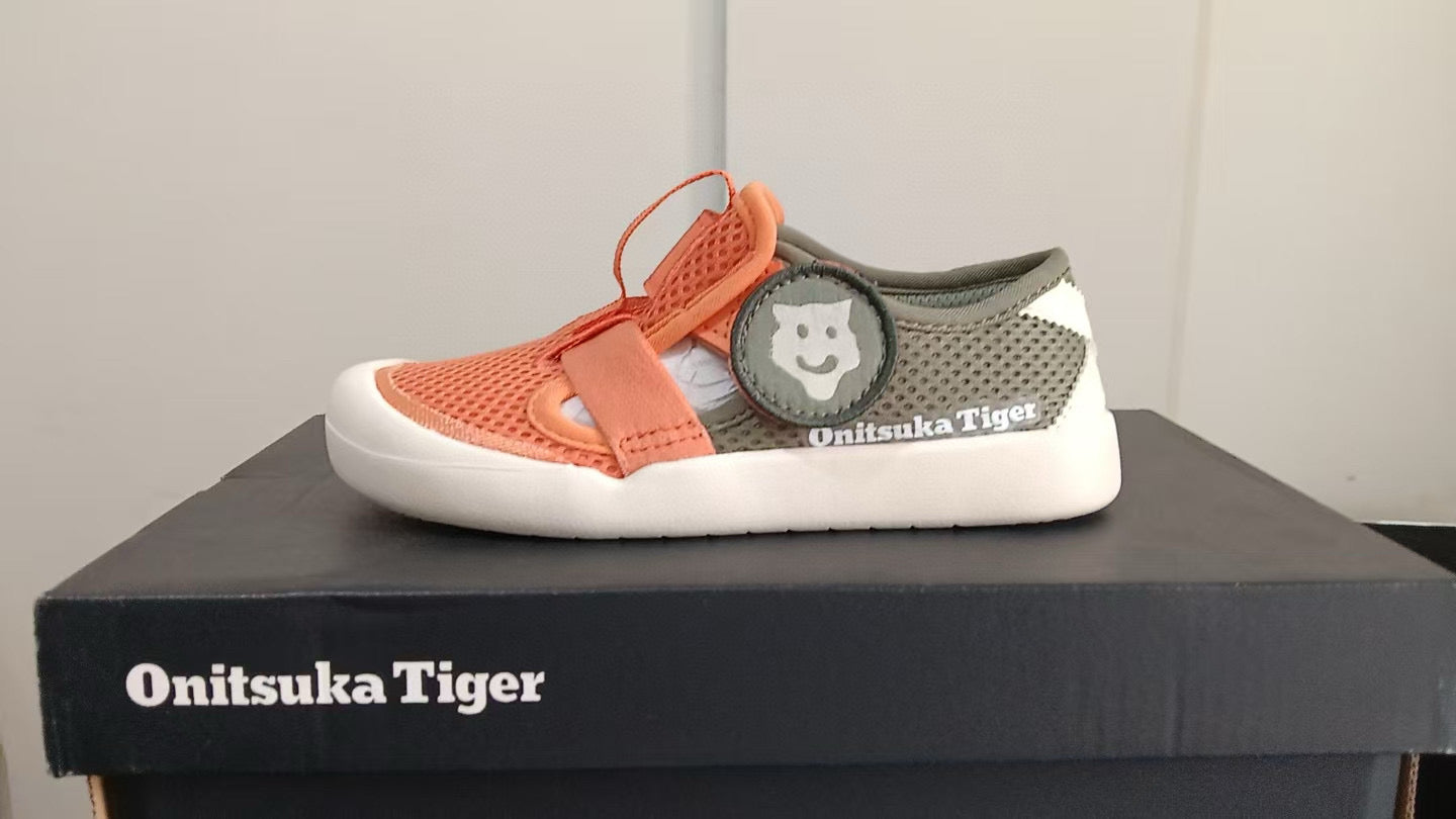 YSS Onitsuka mesh bread head sandals" orange, gray"