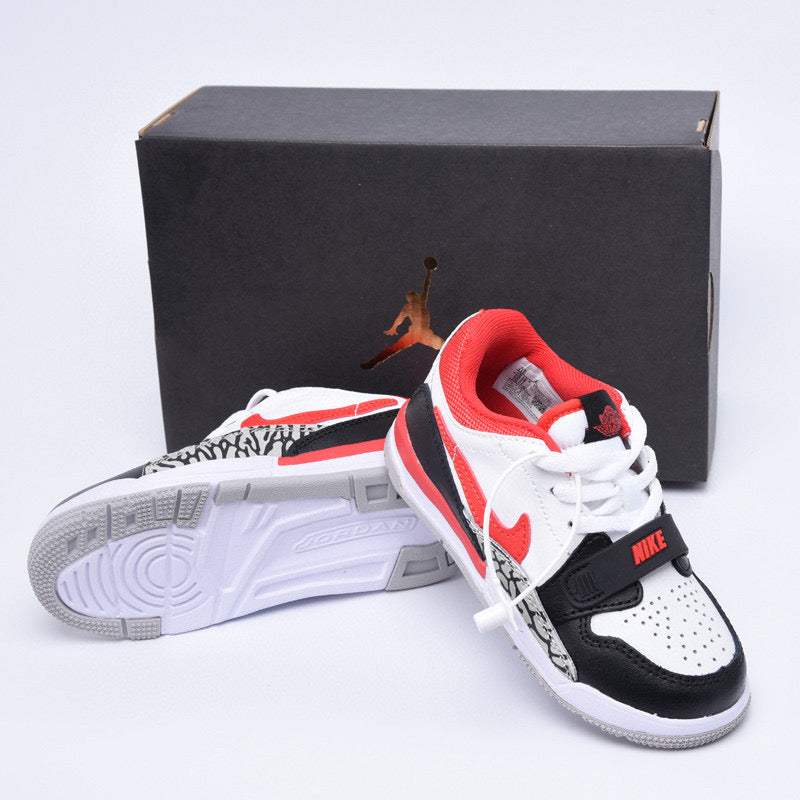 Jordan 312 low-top children's shoes" white, black, red"